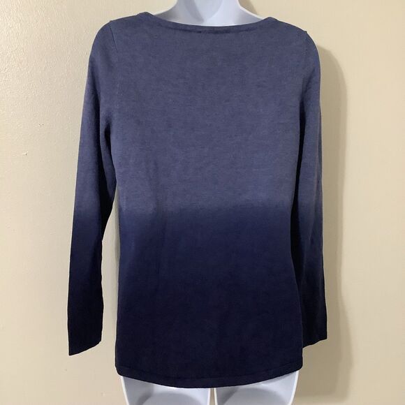 Belle Blue Artsy Casual Knit Patchwork Ombré Sweater Bundle Lot of Two XXS - Picture 3 of 11